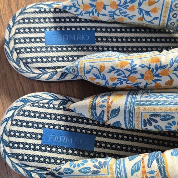 Farm Rio Patterned Flip Flops - Picture 3 of 5